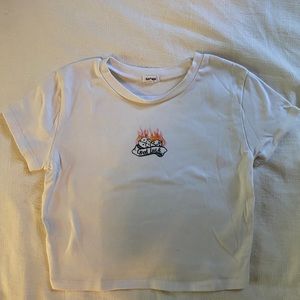 White t-Shirt with Detailing